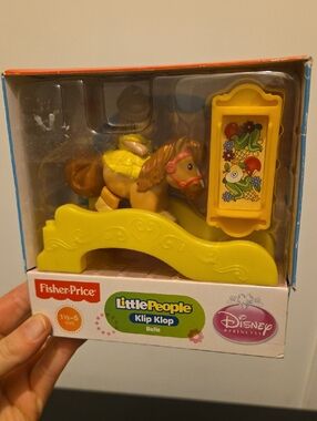NIB Little People Belle Klip Klop Horse Yellow Dress